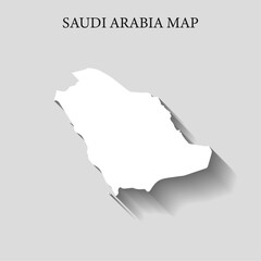 Simple and Minimalist region map of Saudi Arabia