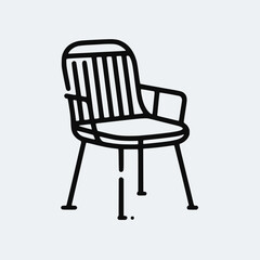 Chair vector Illustration isolated on background