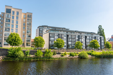 Fototapeta premium Stylish and comfortable modern residential buildings in Europe