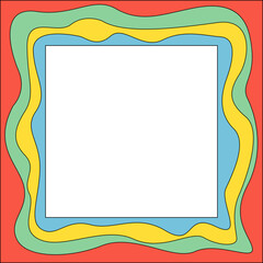 Retro Frame Background Element