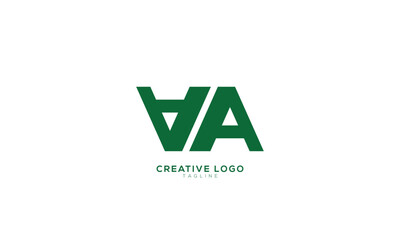 AA Abstract initial monogram letter alphabet logo design