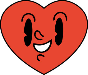 Hippie Retro Sticker Element