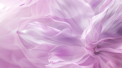 Fototapeta premium A soft pink gradient background with delicate, flowing lines that form the shape of an abstract flower petal.