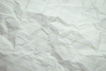crumpled line paper texture background,  blank sheet notebook