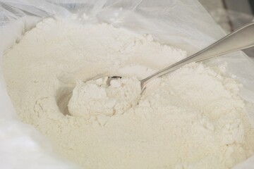 A tablespoon in a bag of gluten free flour