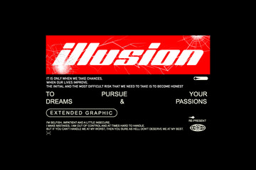 streetwear style concept vector graphic tee design templates ideas