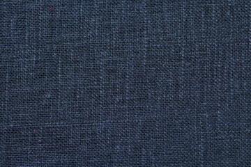 Naklejka premium black hemp viscose natural fabric cloth color, sackcloth rough texture of textile fashion abstract background