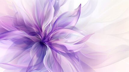 A soft pink gradient background with delicate, flowing lines that form the shape of an abstract flower petal.