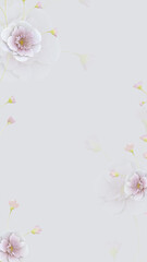 flower background for digital wedding invitation and others