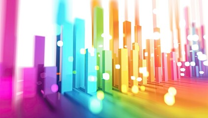 Obraz premium Futuristic Stock Market Analysis.