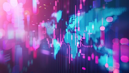 Naklejka premium Technological Data and Analytics Background
