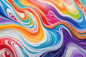Obraz premium abstract colorful background with waves