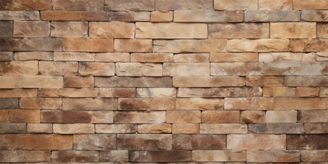 Orange and beige brown brick wall concrete or stone texture