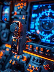 Fototapeta premium Cockpit of the aircraft