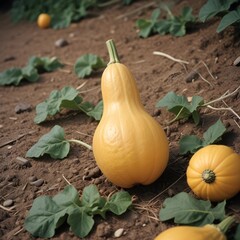 pumpkin in the garden