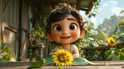 girl in the garden