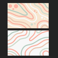 Set of pastel color background landscape Abstract 