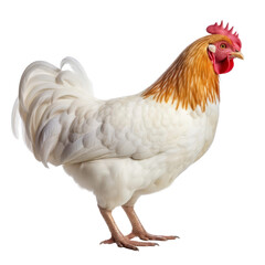 Fototapeta premium isolated white background of chicken