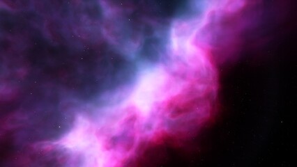Space background. Nice clean colorful nebula with star field. 3D rendering
