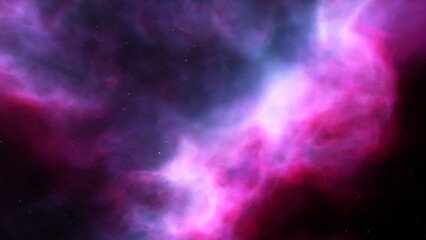 Space background. Nice clean colorful nebula with star field. 3D rendering
