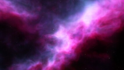 Space background. Nice clean colorful nebula with star field. 3D rendering
