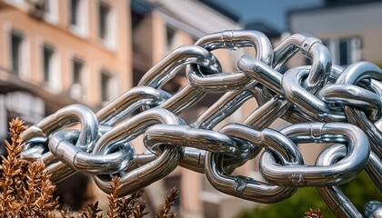 blockchain chain and block of flats