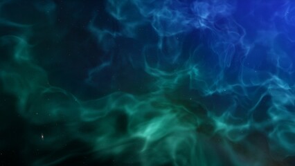 Space background. Nice clean colorful nebula with star field. 3D rendering
