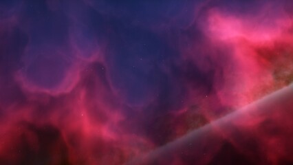 Universe filled with stars, nebula and galaxy
