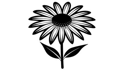 Susan flower vector silhouette illustration 