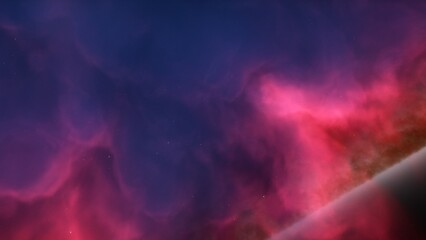 Universe filled with stars, nebula and galaxy
