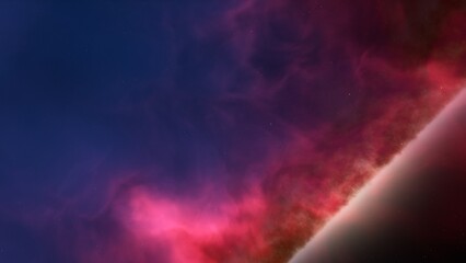 Universe filled with stars, nebula and galaxy
