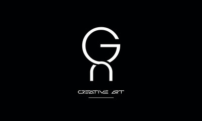 Fototapeta premium GN, NG, G, N abstract letters logo monogram