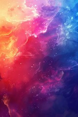 Cosmic Canvas: A Colorful Nebula