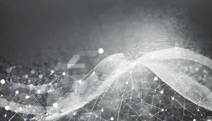 Technology banner; light painting; digital hologram; lines background