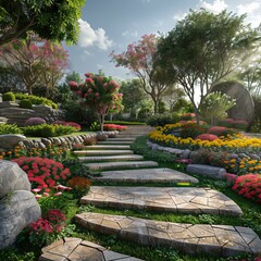 Stunning Landscape Design Concept for a Lush Garden