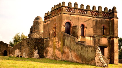 ETHIOPIA,GONDAR, Fasilides Castle, Imperial City of Gondar