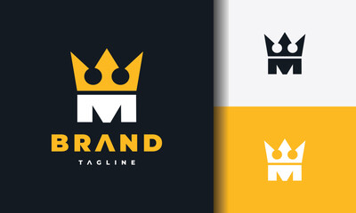 letter M crown logo
