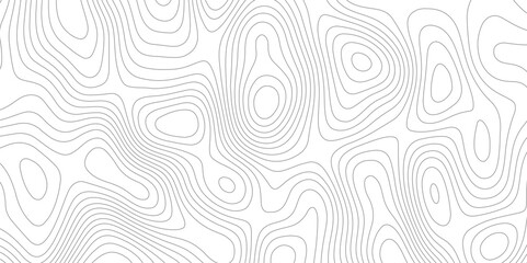 Abstract wavy topographic map. Abstract wavy and curved lines background. Abstract geometric topographic contour map background.