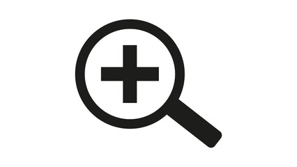 Obraz premium Zoom in icon design illustration