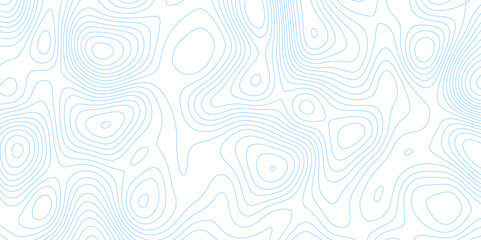 Abstract wavy topographic map. Abstract wavy and curved lines background. Abstract geometric topographic contour map background.