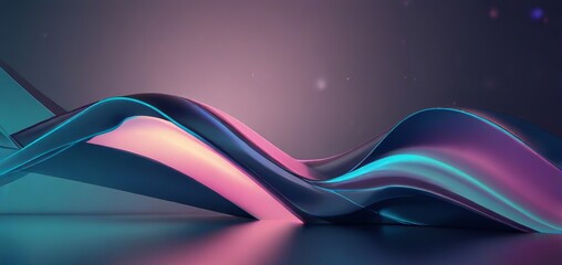 Abstract 3D Light Background. Made with Generative AI Technology