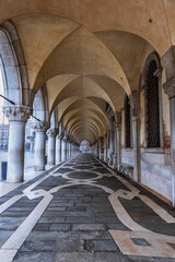 Naklejka premium Doge Palace Colonnade In Venice