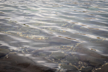 Calm waves of the sea