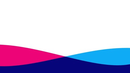 2D flat Animations movement of bule pink water surface wave 4K neon tone and white background for copy space. - Powered by Adobe