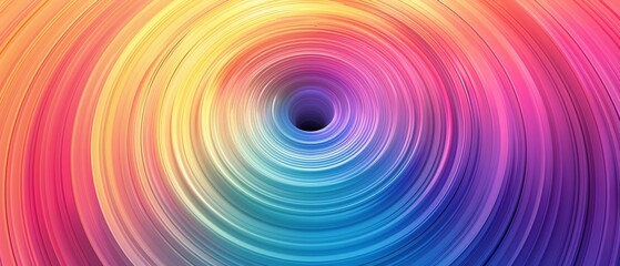 Concentric circles with a gradient rainbow color scheme, vibrant and bright, soft transitions, abstract style, high detail 8K , high-resolution, ultra HD,up32K HD