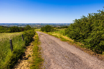 Vue sur les collines et les champs du Lauragais depuis les hauteurs de Revel
