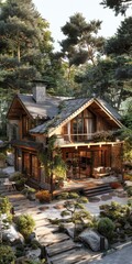 Fototapeta premium Japanese house