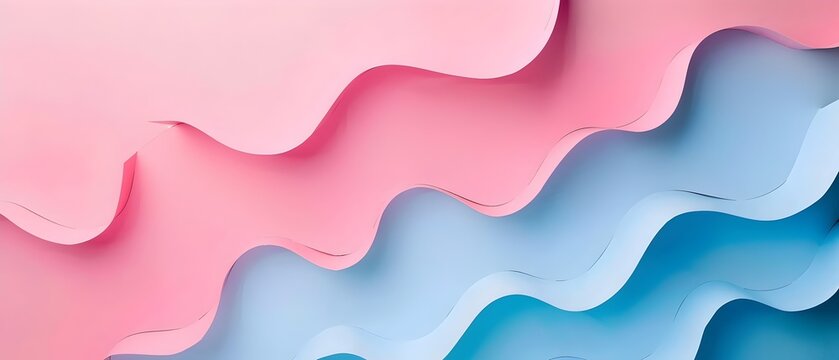 Captivating Layered Paper Sculpture with Intricate Geometric Forms and Soft Color Tones