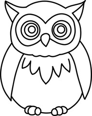 hand drawn owl