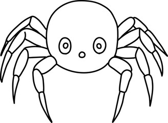 hand drawn spider